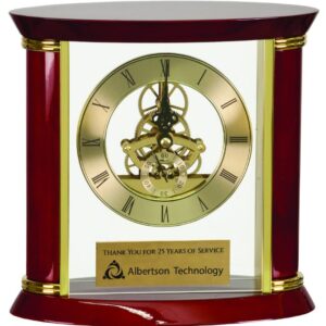 7 3/4" Executive & Rosewood Piano Finish Clock