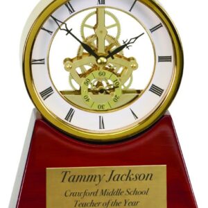 7 1/4" Executive & Rosewood Piano Finish Clock