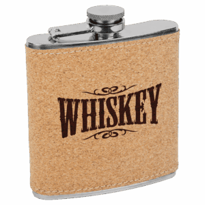 6oz. Cork Stainless Steel Flask