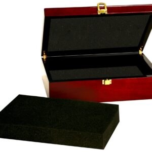 7 3/4" x 6 1/4" x 2 3/8" Rosewood Piano Finish Gift Box