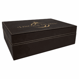 12 1/4" x 8 1/4" Laserable Leatherette Premium Gift Box