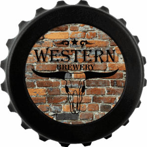 3" Black Magnetic Bottle-Cap Shaped Opener w/2" Insert Area/Insert Not Included