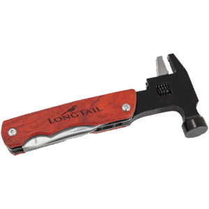 6 3/4" Hammer Multi-Tool with Wood Handle/Pouch