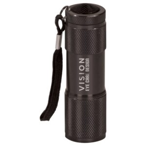 3 3/8" 9-LED Laserable Flashlight with Strap