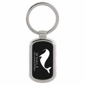 1 1/8" x 1 7/8" Laserable Rectangle Keychain