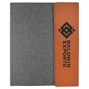 9 1/2" x 12" Canvas Portfolio with Notepad