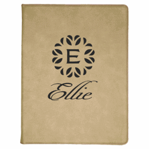 9 1/2" x 12" Laserable Leatherette Portfolio with Notepad