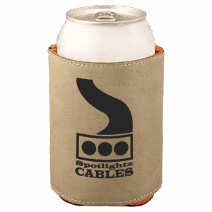 3 3/4" Laserable Leatherette Beverage Holder