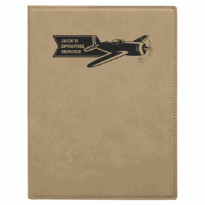 7" x 9" Laserable Leatherette Small Portfolio with Notepad
