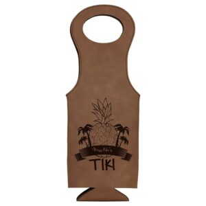 Laserable Leatherette Wine Bag