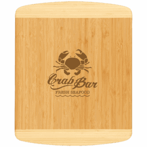 13 1/2" x 11 1/2" Bamboo 2-Tone Cutting Board
