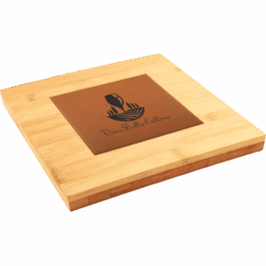7 1/4" x 7 1/4" Bamboo Trivet with Recessed Area for 4 1/4" Tiles