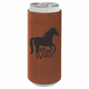 Laserable Leatherette Slim Beverage Holder