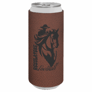 Laserable Leatherette Slim Beverage Holder