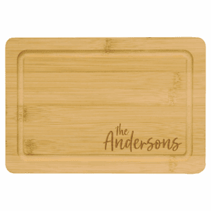 9" x 6" Bamboo Cutting Board with Drip Ring