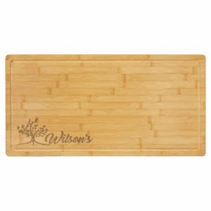23 3/4" x 12" Bamboo Cutting Board with Drip Ring