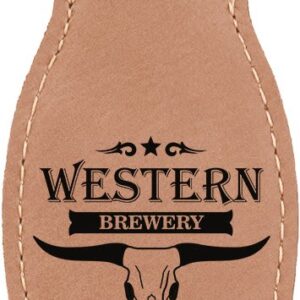 Laserable Leatherette Bottle Opener with Magnet