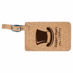 4 1/4" x 2 3/4" Cork Luggage Tag