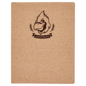 7" x 9" Small Cork Portfolio with Notepad
