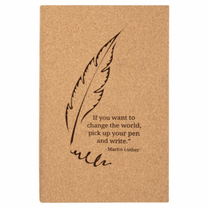 5 1/4" x 8 1/4" Cork Journal with Lined Notepad