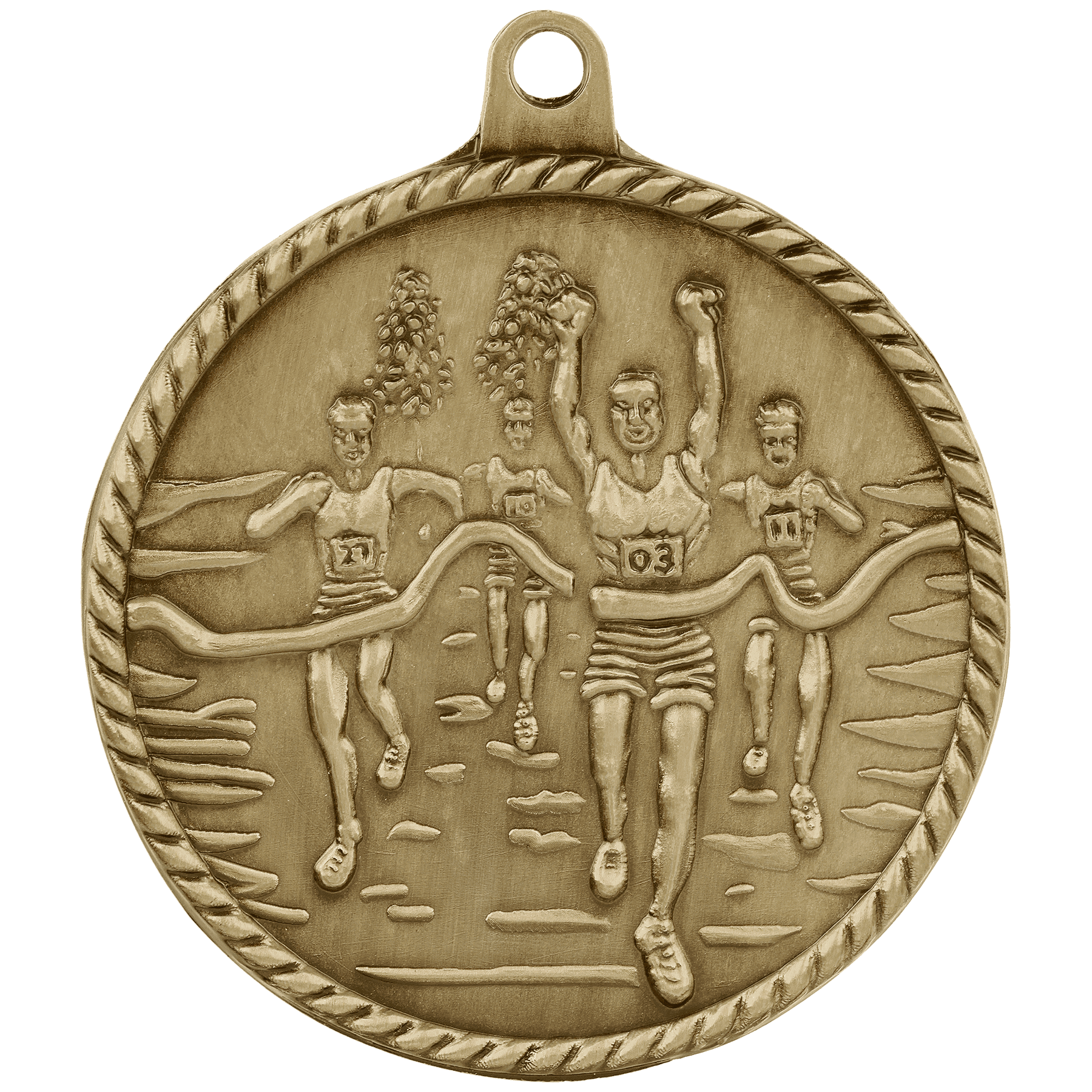 2" Cross Country High Relief Medal