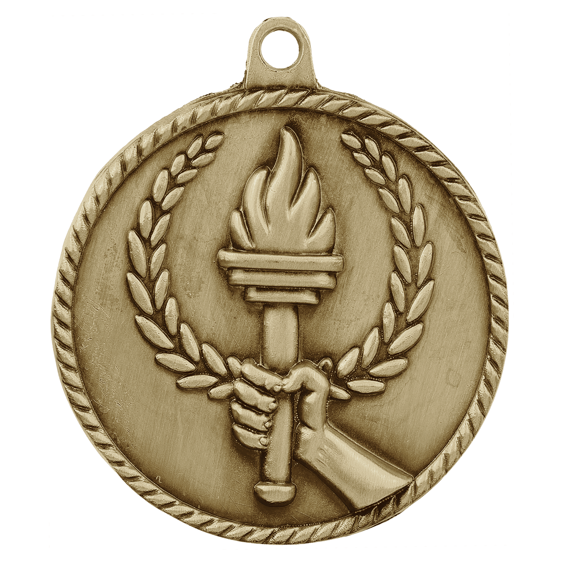2" Torch High Relief Medal