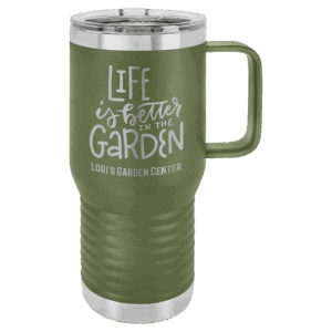 Polar Camel 20 oz. Olive Green Vacuum Insulated Travel Mug with Slider Lid