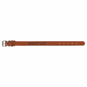 Small 15" x 3/4" Laserable Leatherette Dog Collar