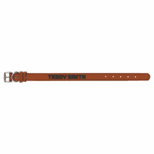 Medium 19" x 1" Laserable Leatherette Dog Collar