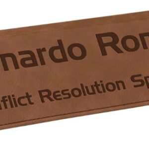 10 1/2" Laserable Leatherette Desk Wedge