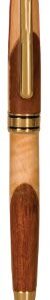 Wide Maple/Rosewood Pen
