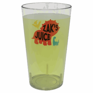 16 oz. Laserable Clear Plastic Cup