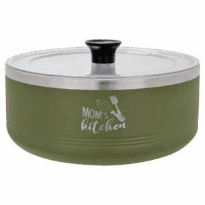 Polar Camel Olive Green 3 Quart Serving Bowl with Lid