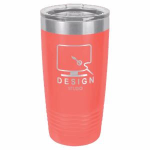 Polar Camel 20 oz. Coral Ringneck Tumbler with Logo Lid