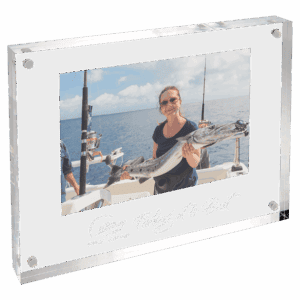 8" x 6" Clear Rectangle Magnetic Acrylic