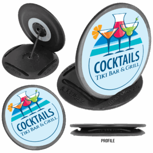 2" Black Nuckees Phone & Tablet Holder (Insert not included)