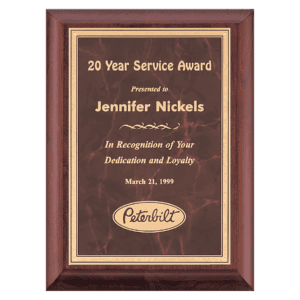 8" x 10" Hand Rubbed Border LaserFX Plate
