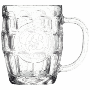 Polar Camel 20 oz. Beer Mug with Handle & Round Engraving Area