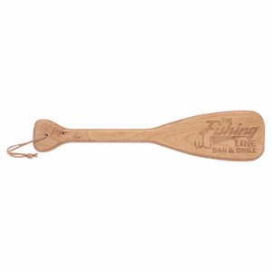 18" x 4" Boat Paddle with Leather String