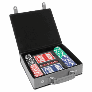 Laserable Leatherette 100 Chip Poker Set