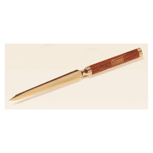 6 3/8" Rosewood Letter Opener in Gold Foil Box