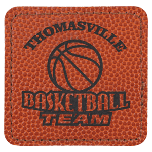 2 1/2" x 2 1/2" Laserable Leatherette Square Patch with Kota Pro Adhesive