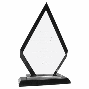 9" Diamond Regal Glass
