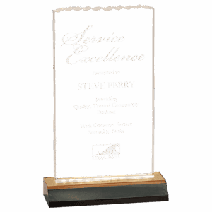 4 1/2" x 8" Gold Reflection Ice Top Acrylic