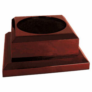 8" x 8" Rosewood Royal Piano Finish Pedestal Base
