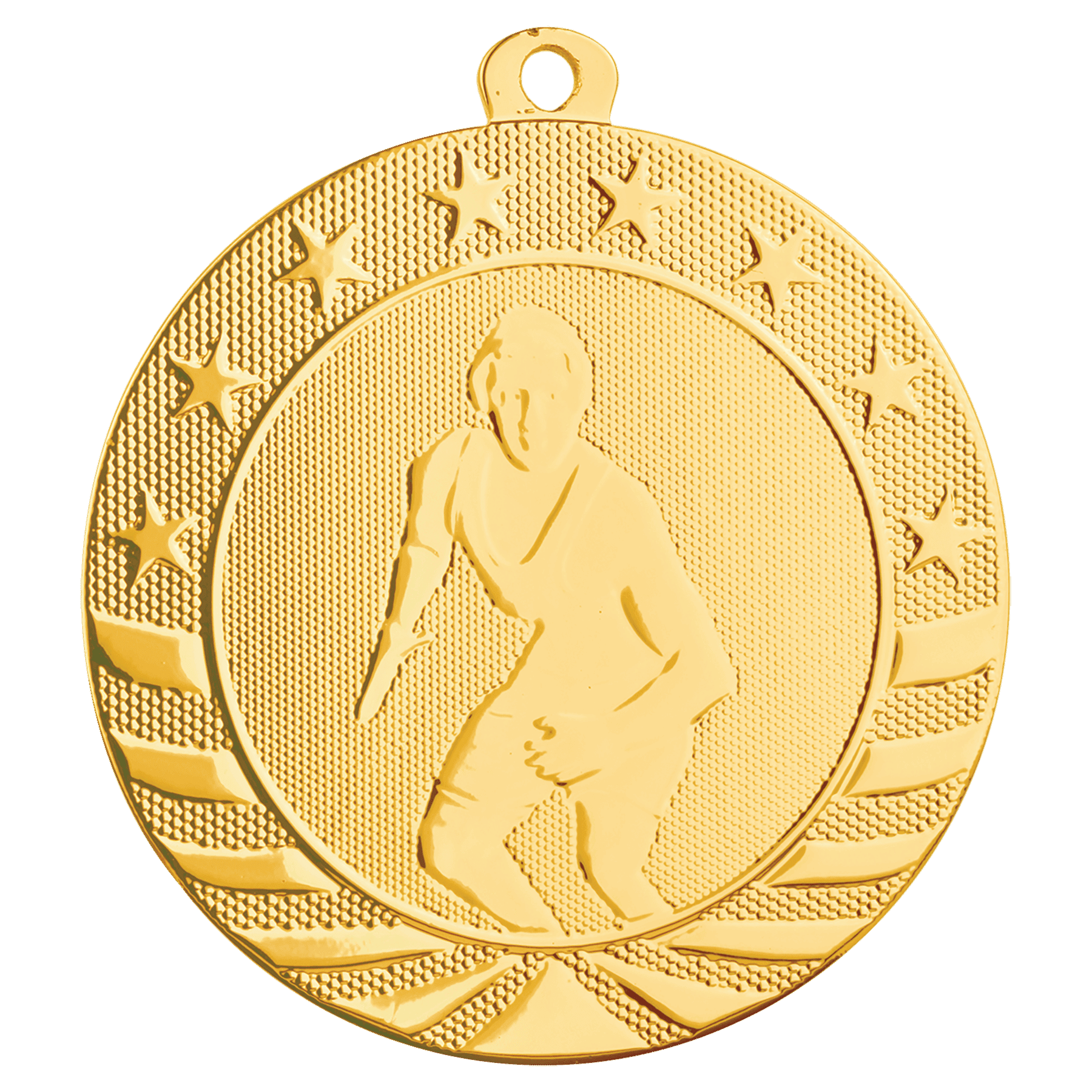 2 3/4" Wrestling Starbrite Medal