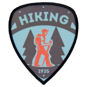 3" x 3 1/2" Shield Sublimatable Patch with Adhesive & Black Border