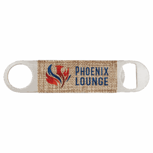 1 1/2" x 7" Sublimatable Burlap Bottle Opener