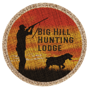 4" Round Sublimatable Burlap Coaster