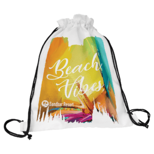 11 1/2" x 15" White Canvas Back Sack
